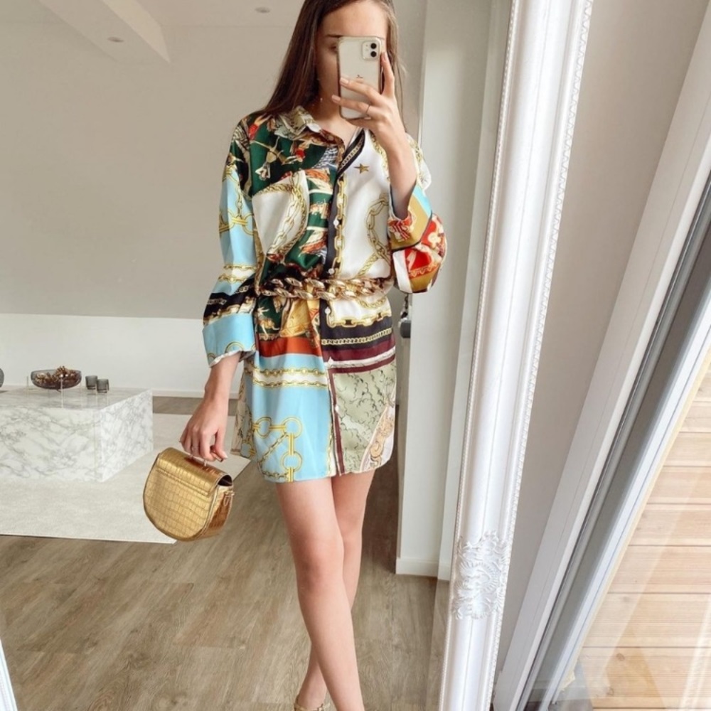 NWT Zara oversized patchwork shirt - Picture 13 of 17